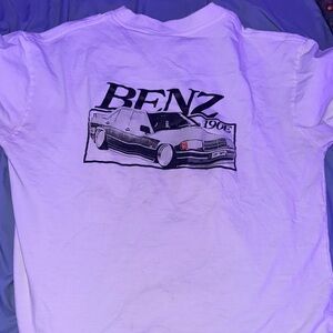 White Benz Graphic T-Shirt